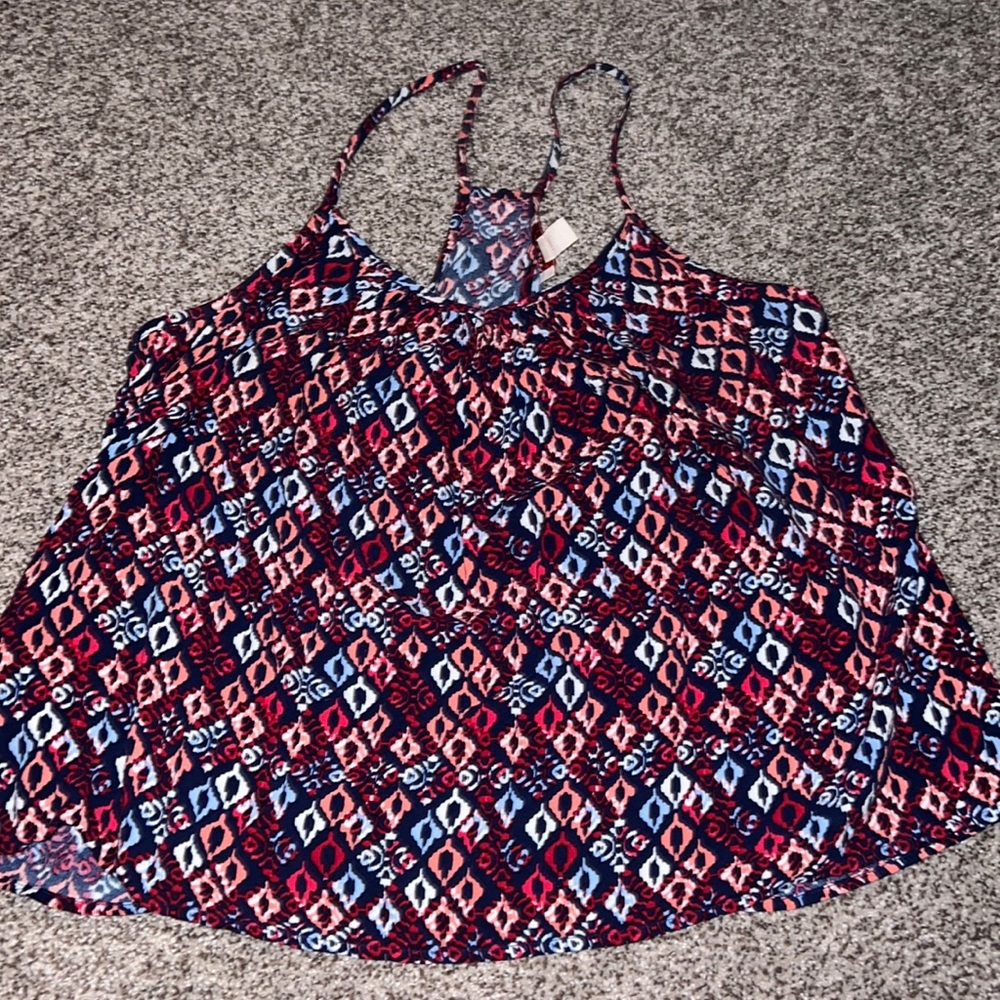 Women’s open back tank top